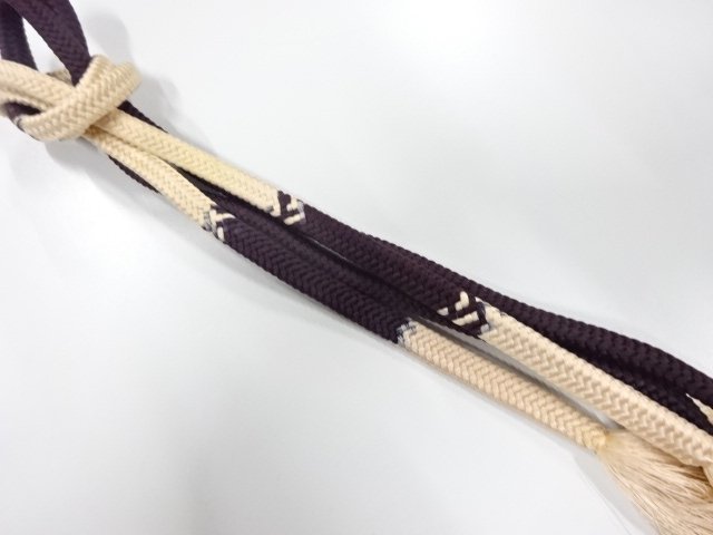 JAPANESE KIMONO / HAND-TIED OBIJIME
